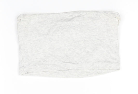 Topshop Womens Grey   Cropped Blouse Size 6