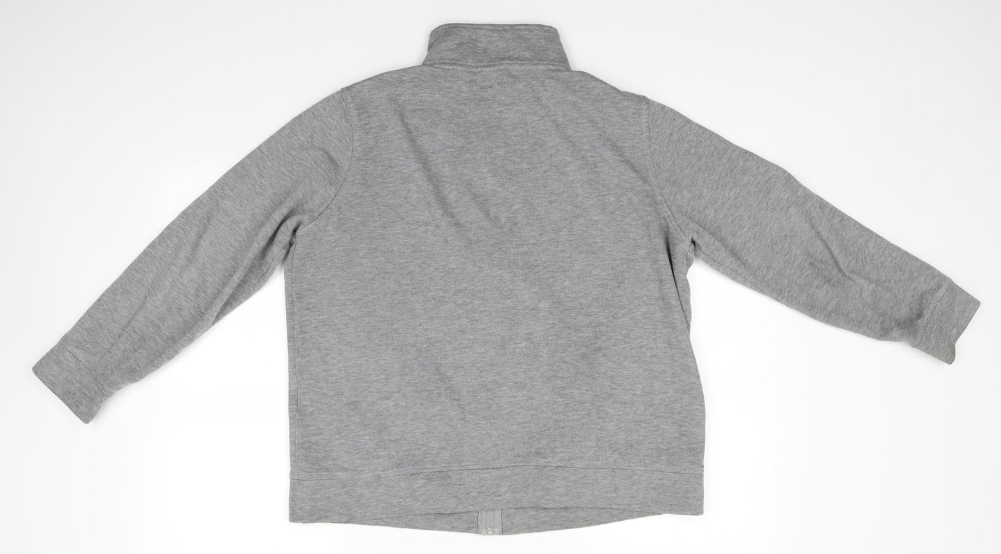 BM Womens Grey   Full Zip Sweatshirt Size M