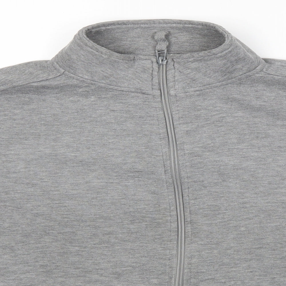 BM Womens Grey   Full Zip Sweatshirt Size M