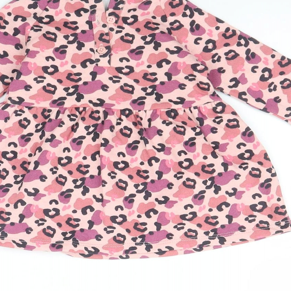 F&F Baby Pink Animal Print  Fit & Flare  Size 3-6 Months