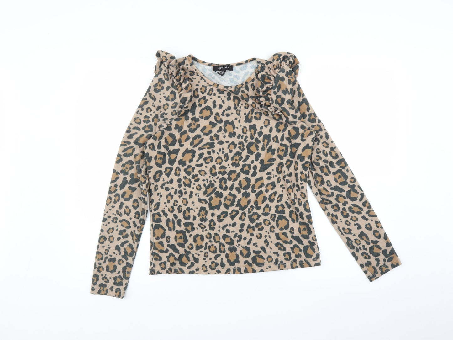 New Look Womens Multicoloured Animal Print  Pullover Jumper Size 12