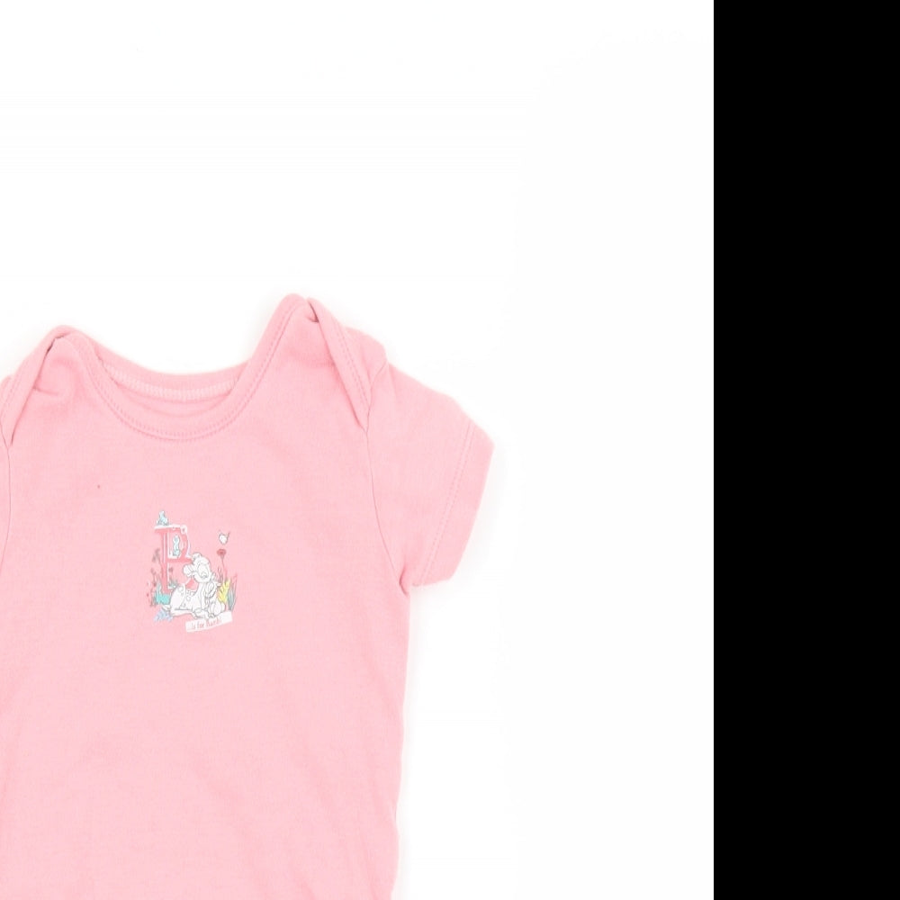 George Baby Pink   Babygrow One-Piece Size 9-12 Months  - bambi