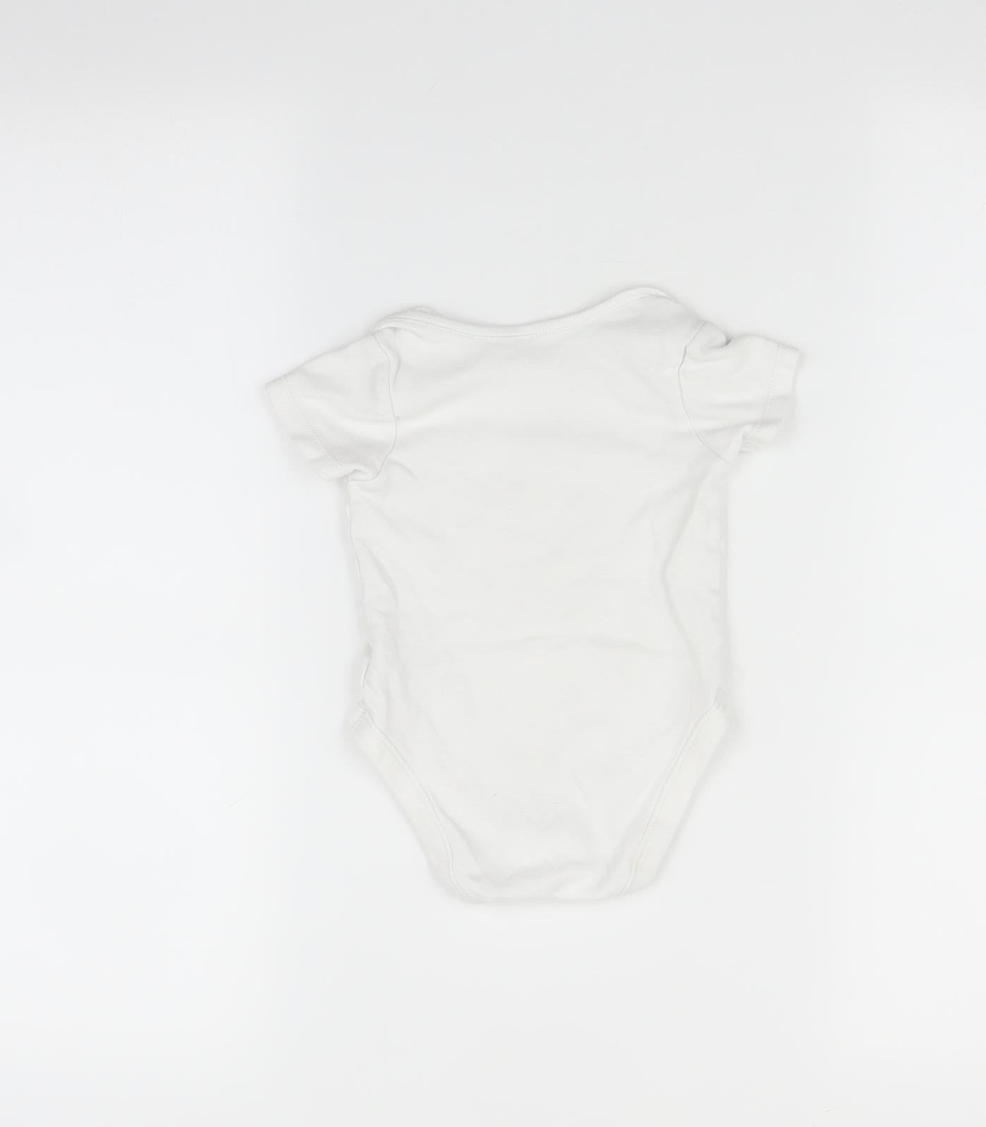 George Baby White   Babygrow One-Piece Size 9-12 Months  - Minnie Mouse