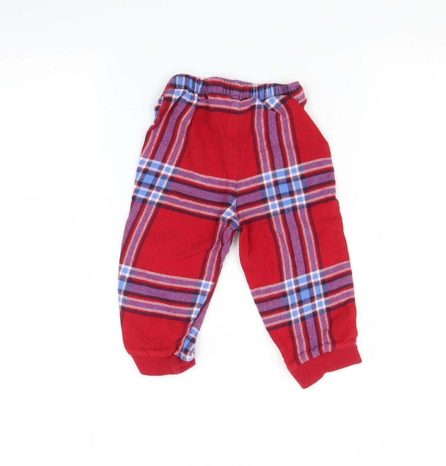 George Baby Multicoloured Check   Pyjama Pants Size 9-12 Months