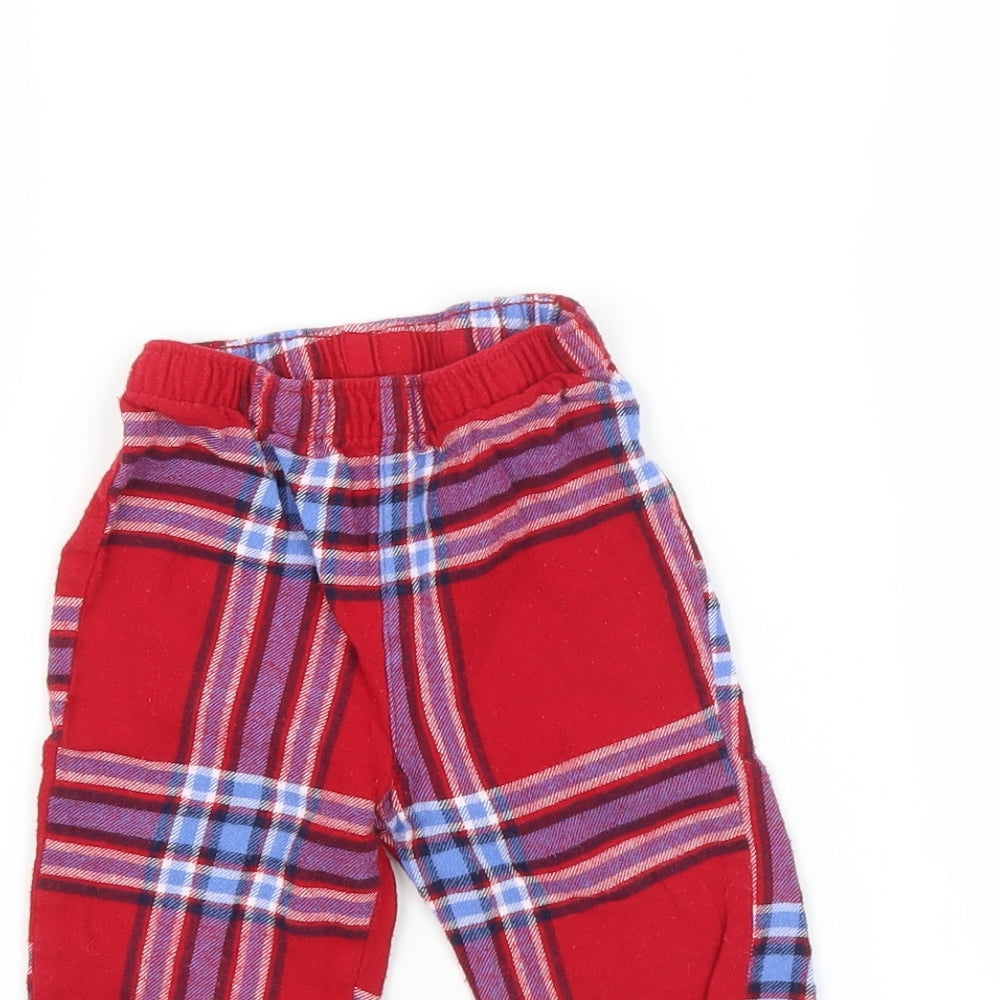 George Baby Multicoloured Check   Pyjama Pants Size 9-12 Months