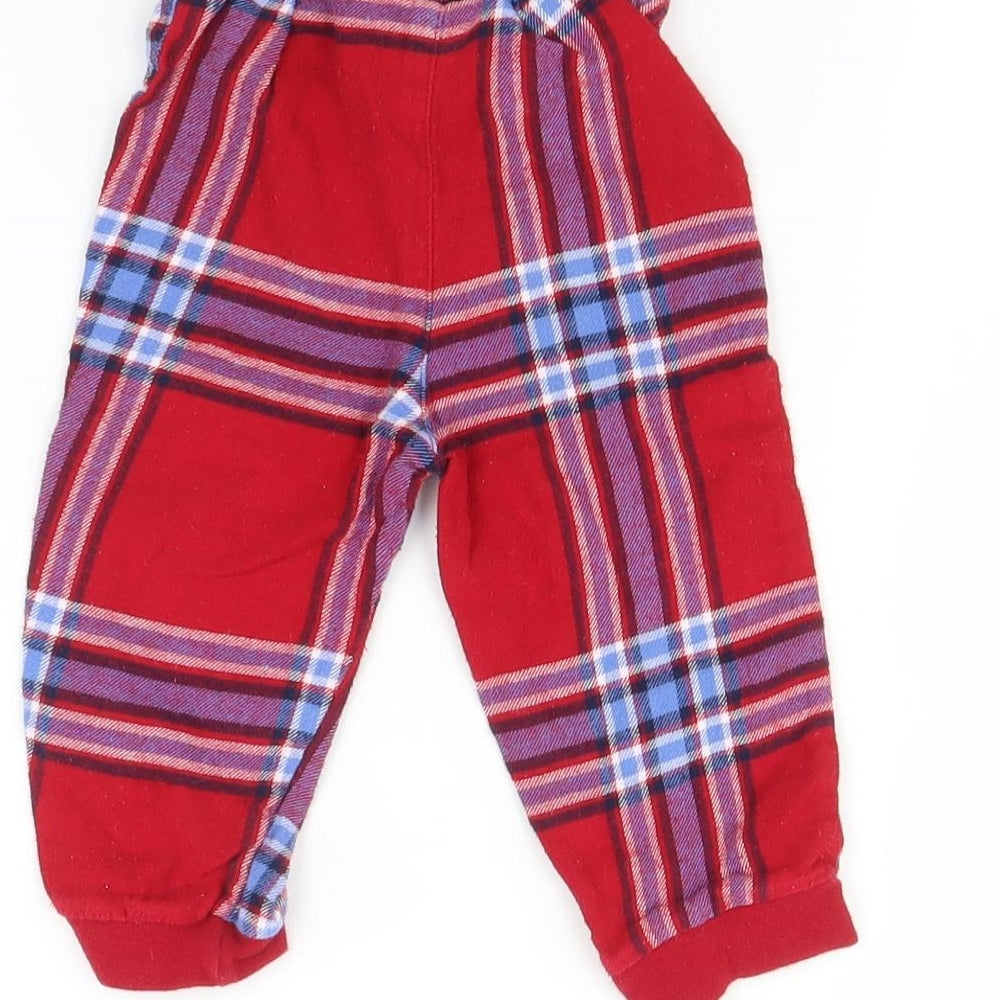 George Baby Multicoloured Check   Pyjama Pants Size 9-12 Months