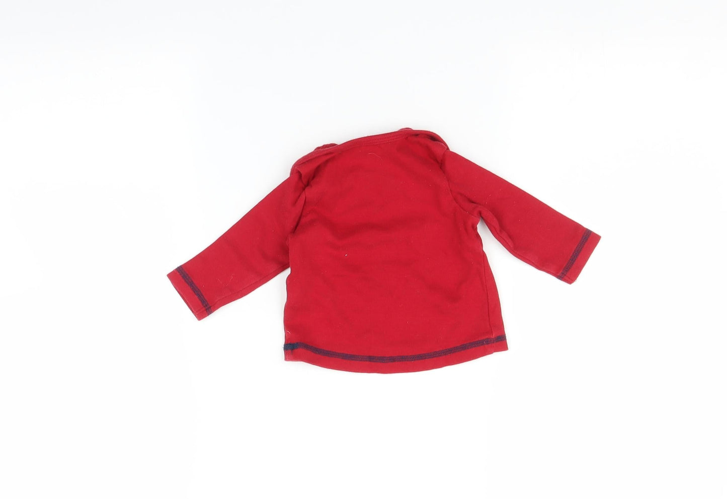 George Baby Red    Pyjama Top Size 0-3 Months  - Christmas top
