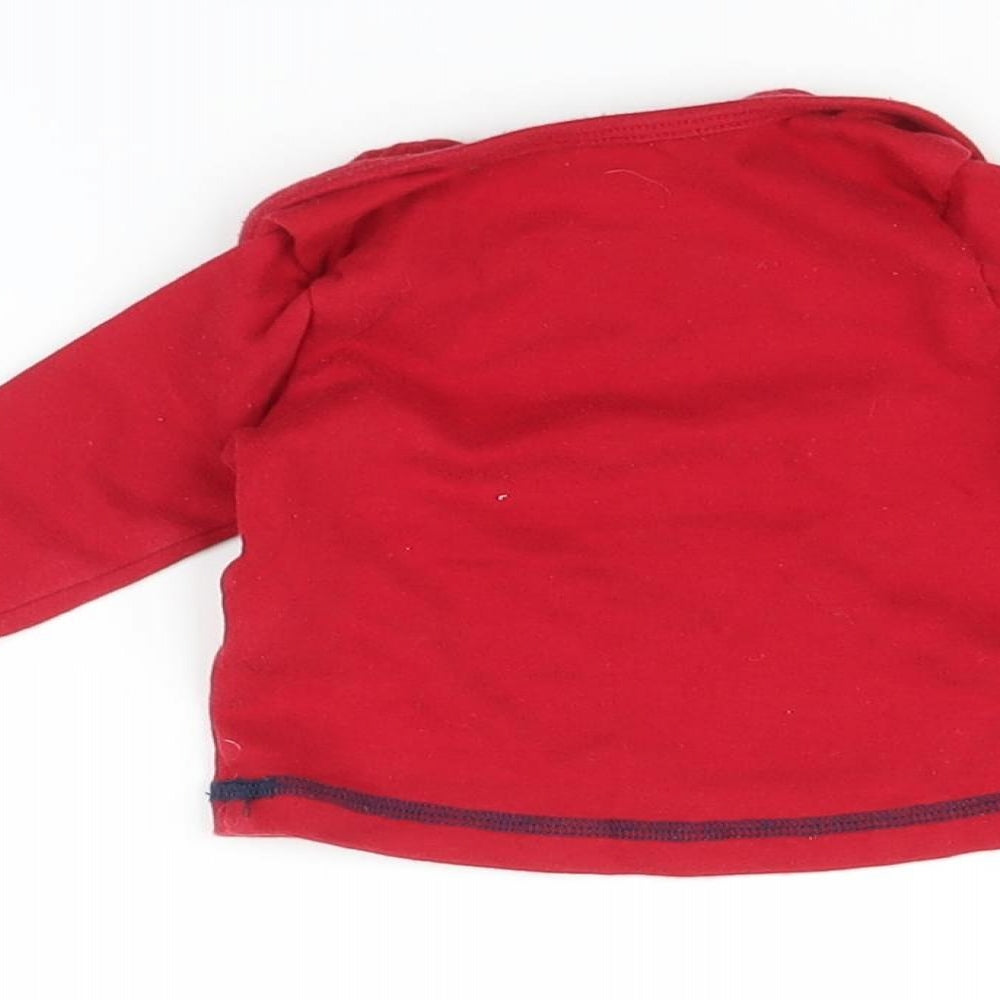 George Baby Red    Pyjama Top Size 0-3 Months  - Christmas top