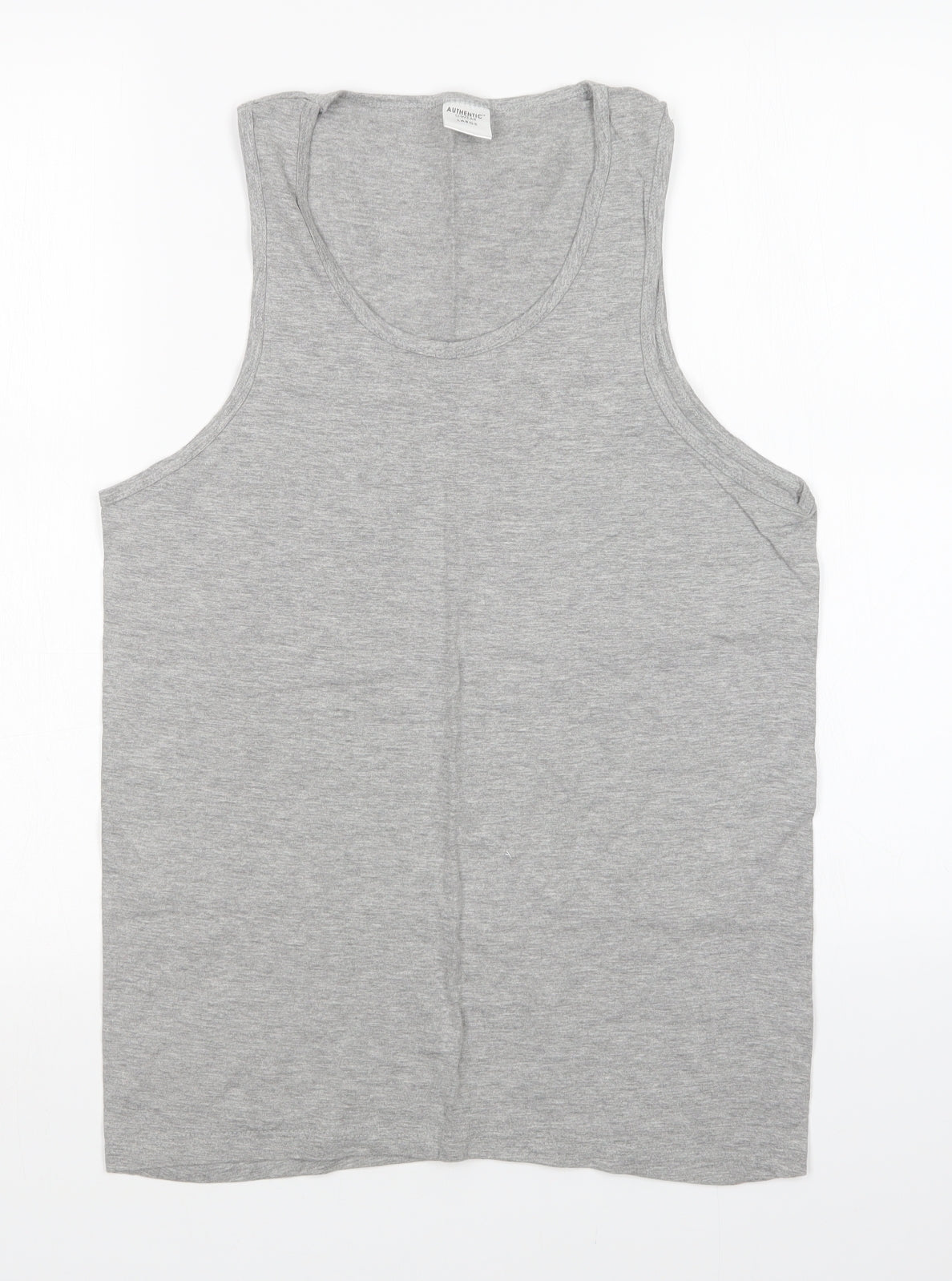 Authentic U-Wear Womens Grey   Basic Tank Size L