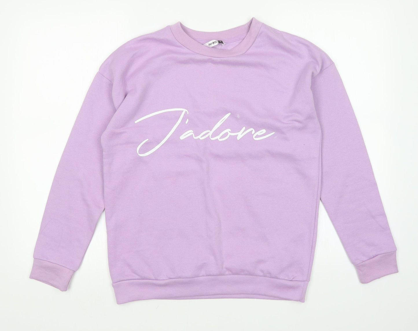 Pep&Co Womens Purple   Pullover Sweatshirt Size S