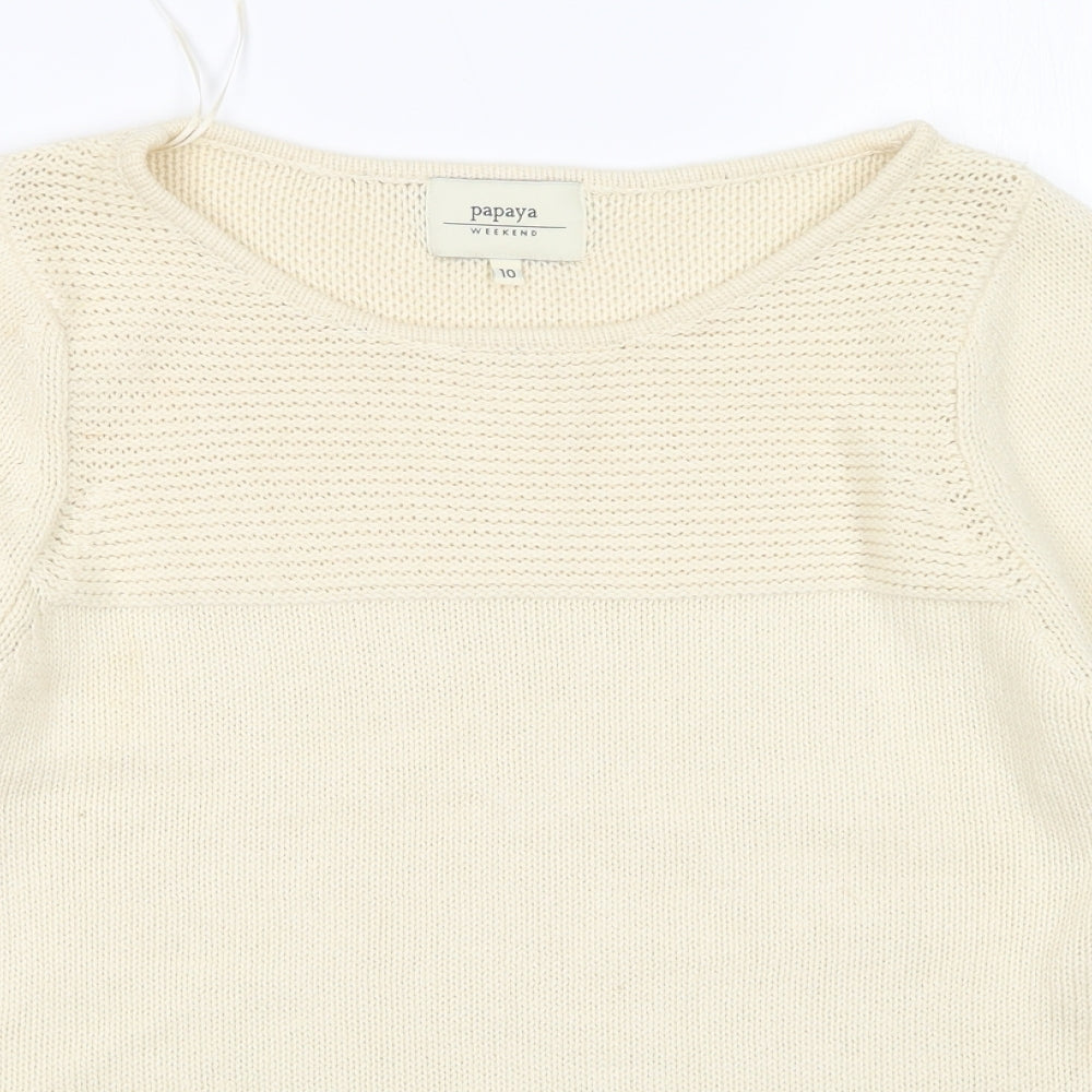 Papaya Womens Beige   Pullover Jumper Size 10