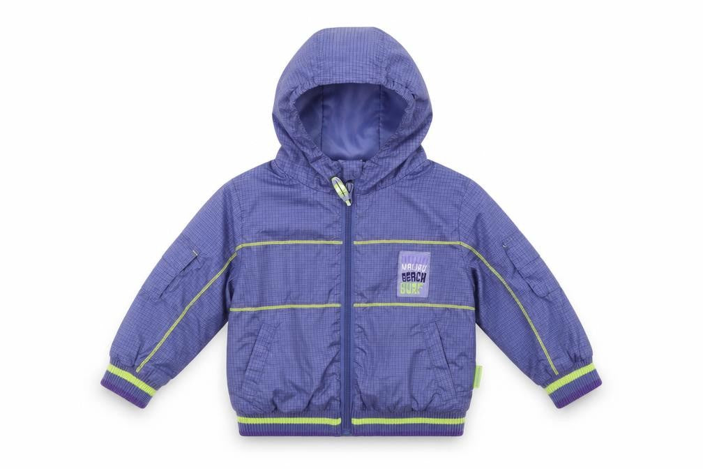 coccodrillo Boys Purple Check  Jacket  Size 18 Months