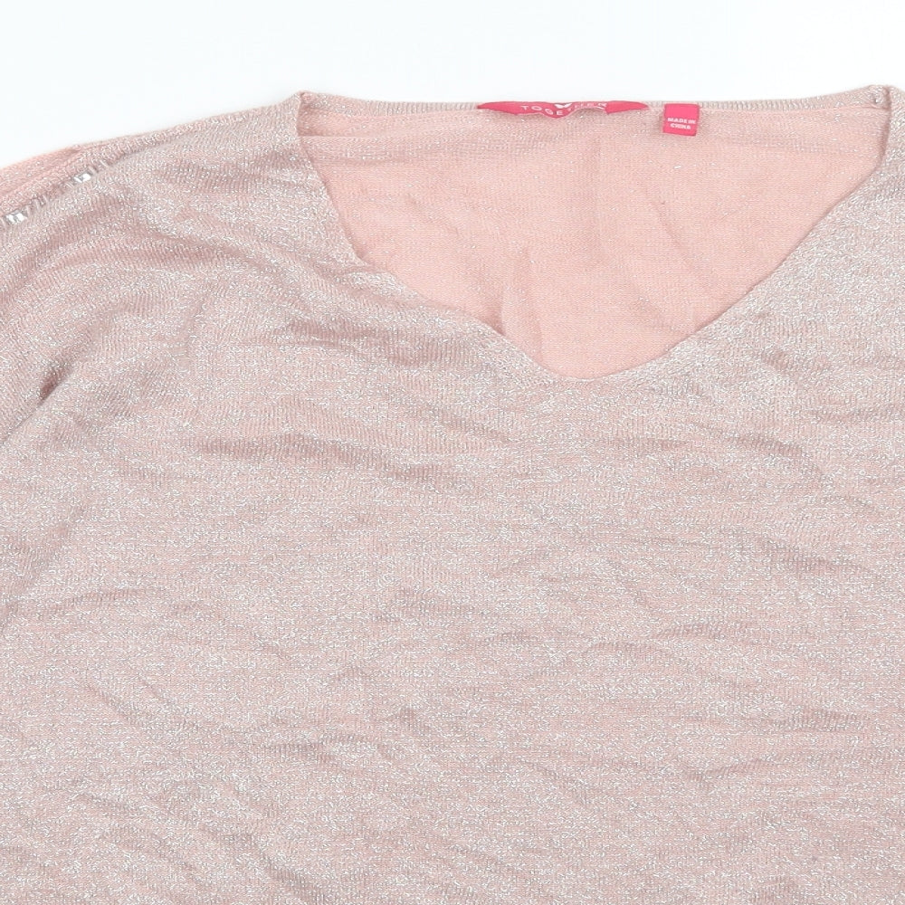 Together Womens Pink   Pullover Jumper Size 16