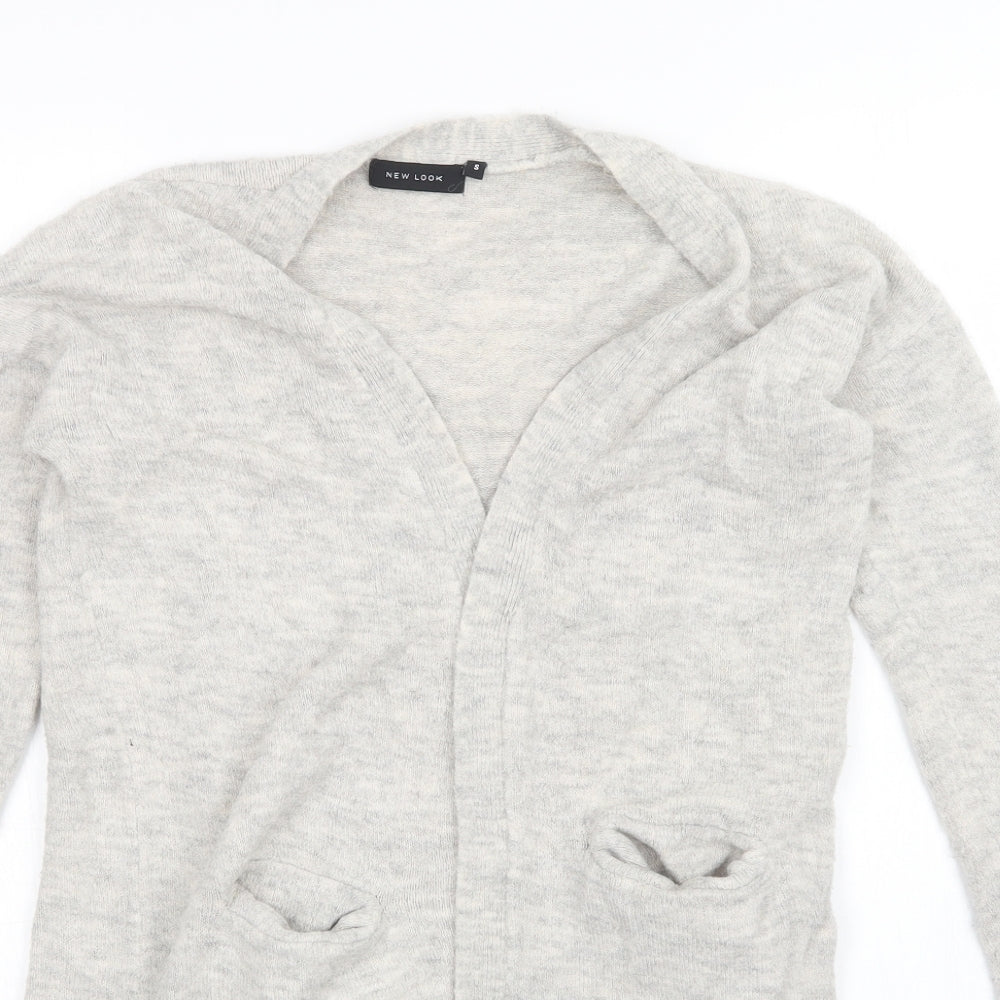 New Look Womens Grey   Cardigan Jumper Size S