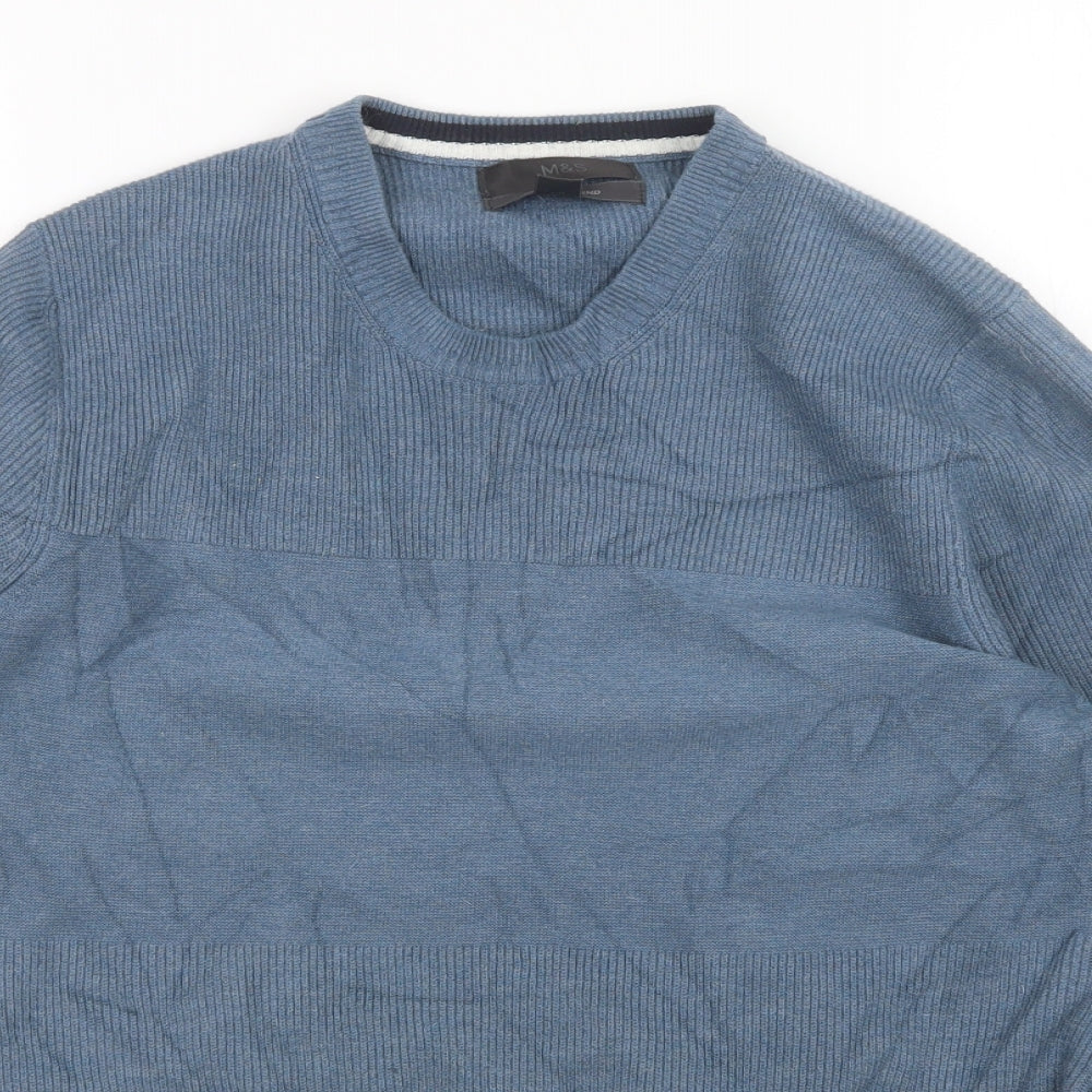 M&S Mens Green   Pullover Jumper Size M