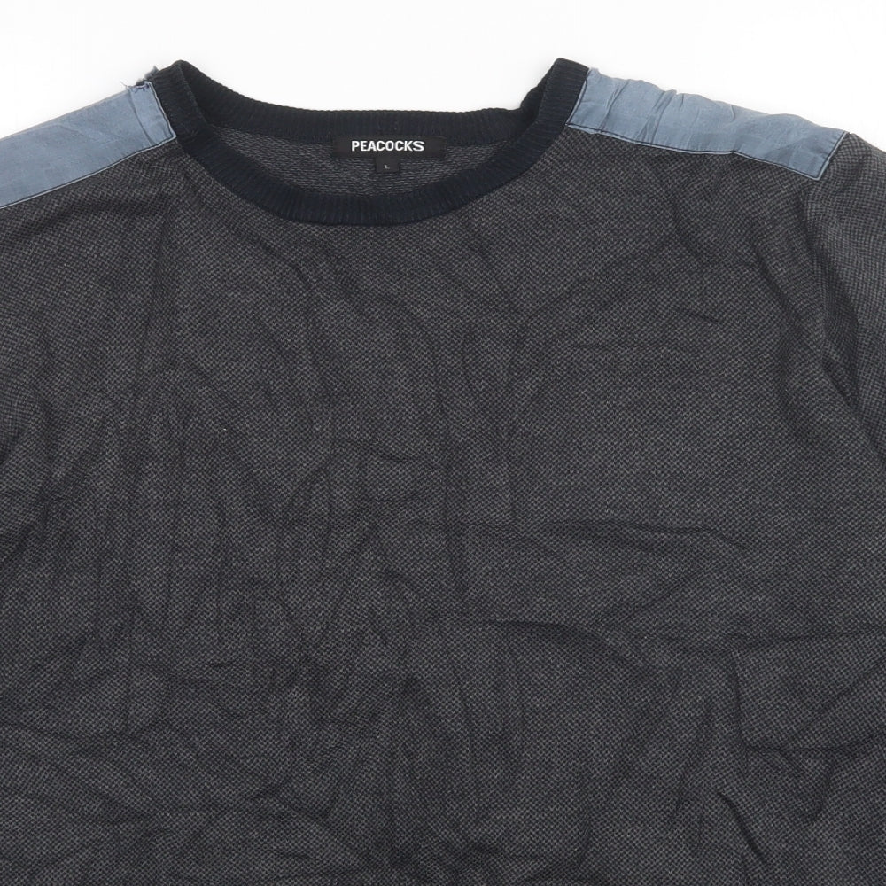 Peackos Womens Grey   Pullover Jumper Size L
