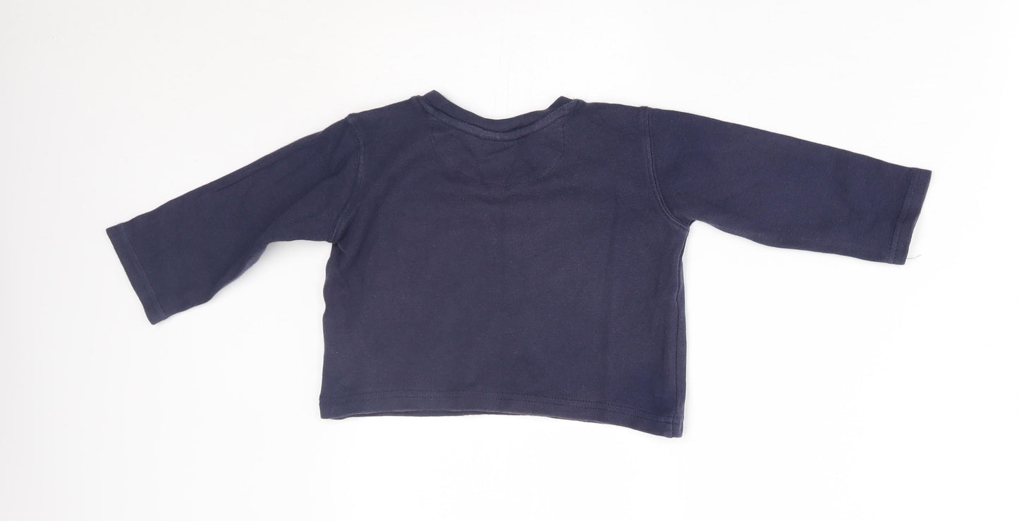 Momy mouse Baby Blue   Basic T-Shirt Size 12-18 Months