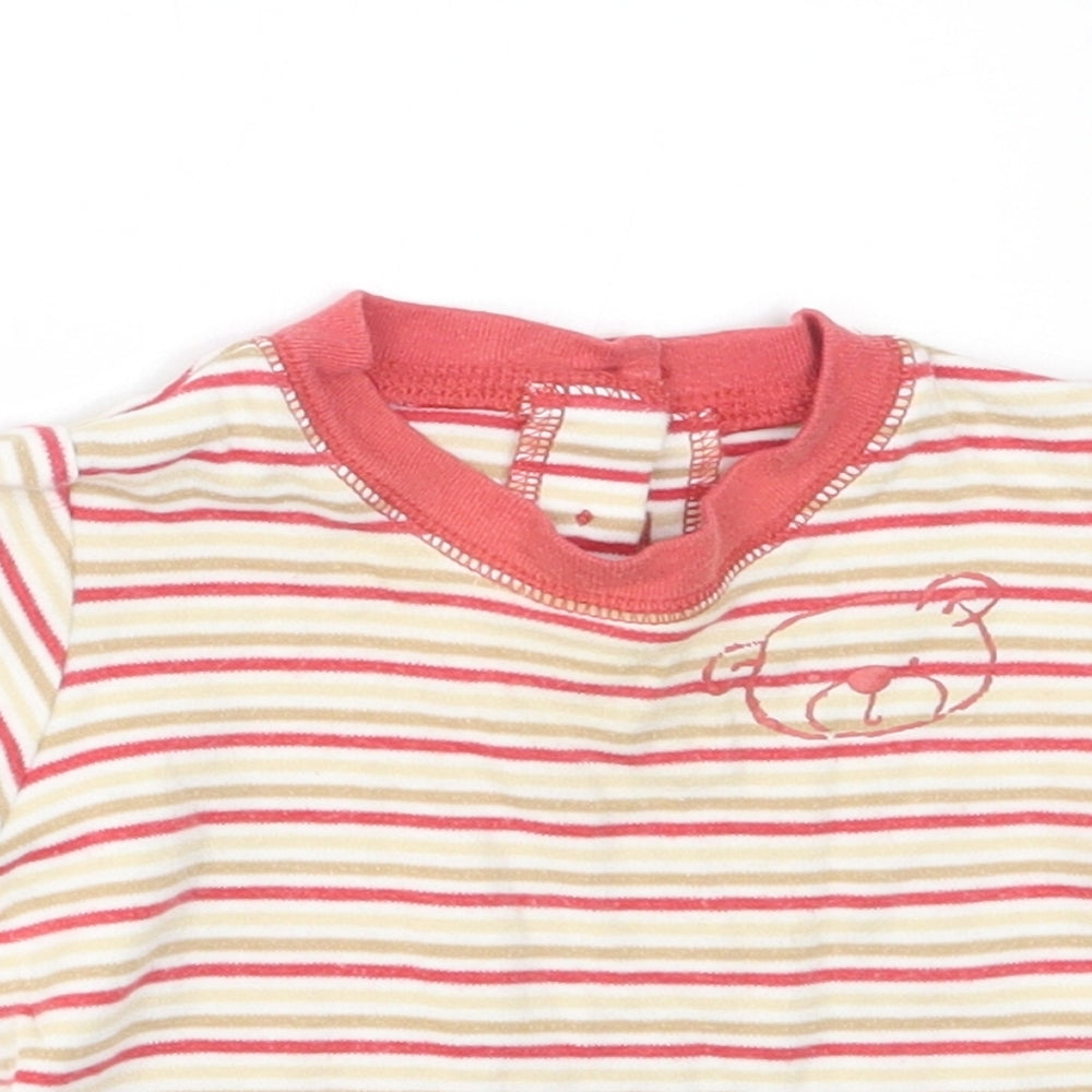 George Baby Red Striped  Basic T-Shirt Size 3-6 Months