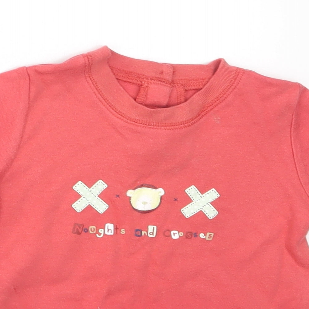 George Baby Red   Basic T-Shirt Size 3-6 Months