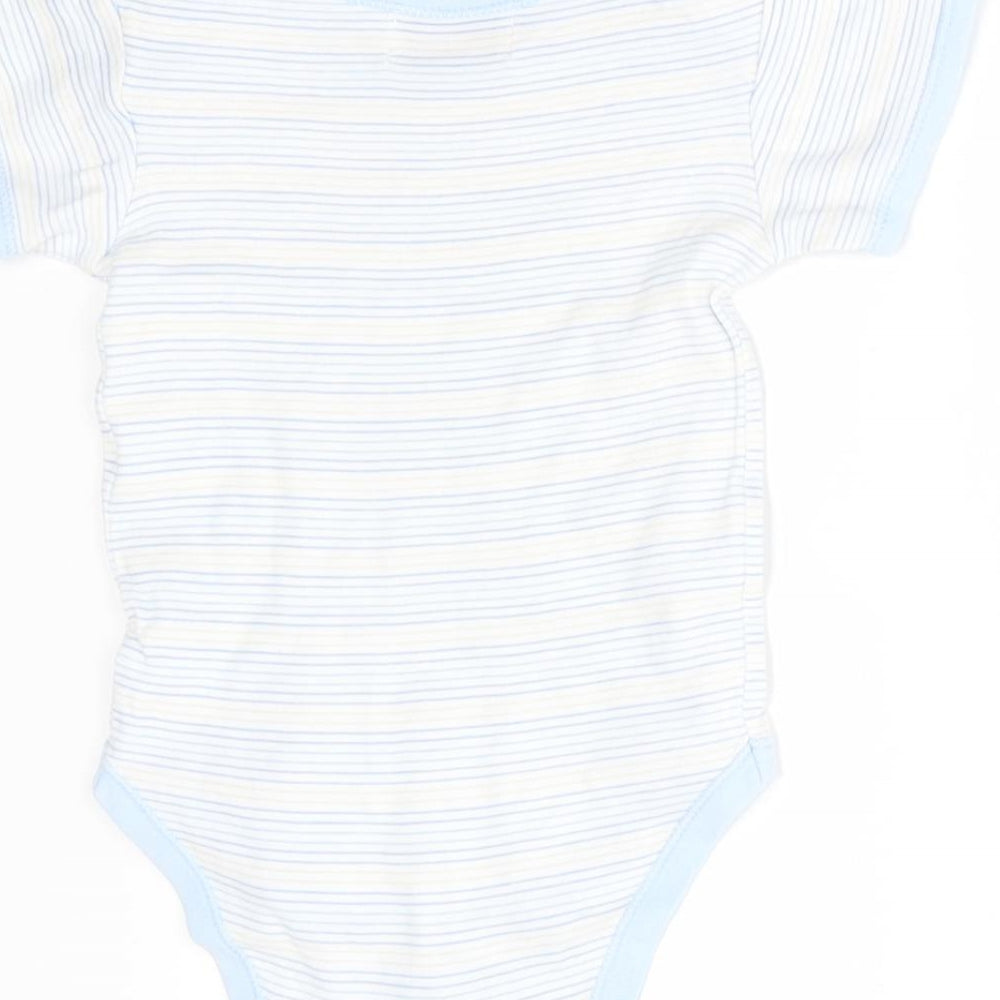Early days Baby Blue Striped  Babygrow One-Piece Size 6-9 Months