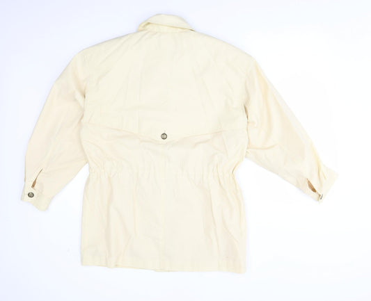 Four Seasons Womens Yellow   Overcoat Coat Size M