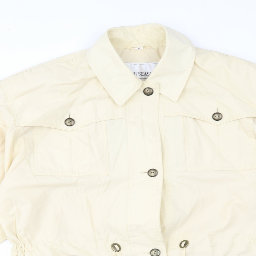 Four Seasons Womens Yellow   Overcoat Coat Size M