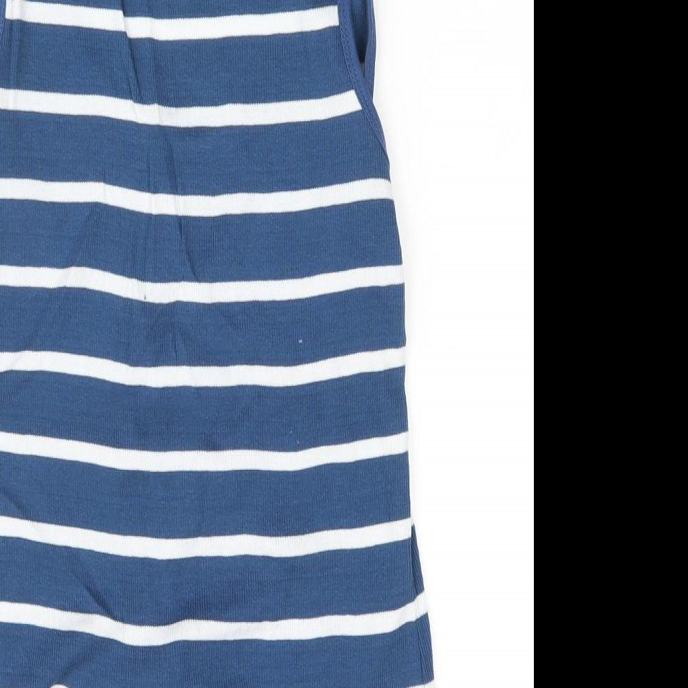Seduce Womens Blue Striped  Vest Jumper Size 16