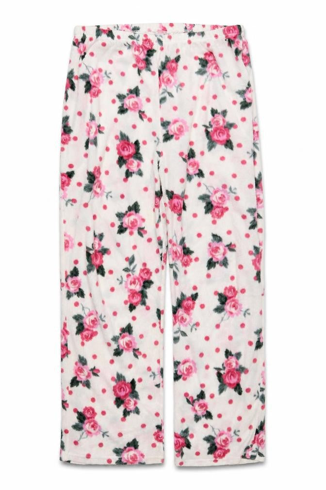 EWM Womens Pink Floral  Jogger Trousers Size L L27 in - lounge