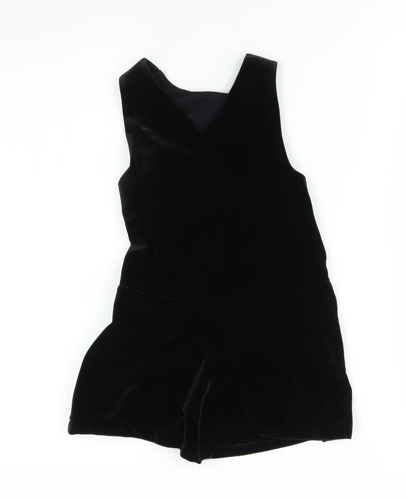 NEXT Girls Black   Dungaree One-Piece Size 3 Years