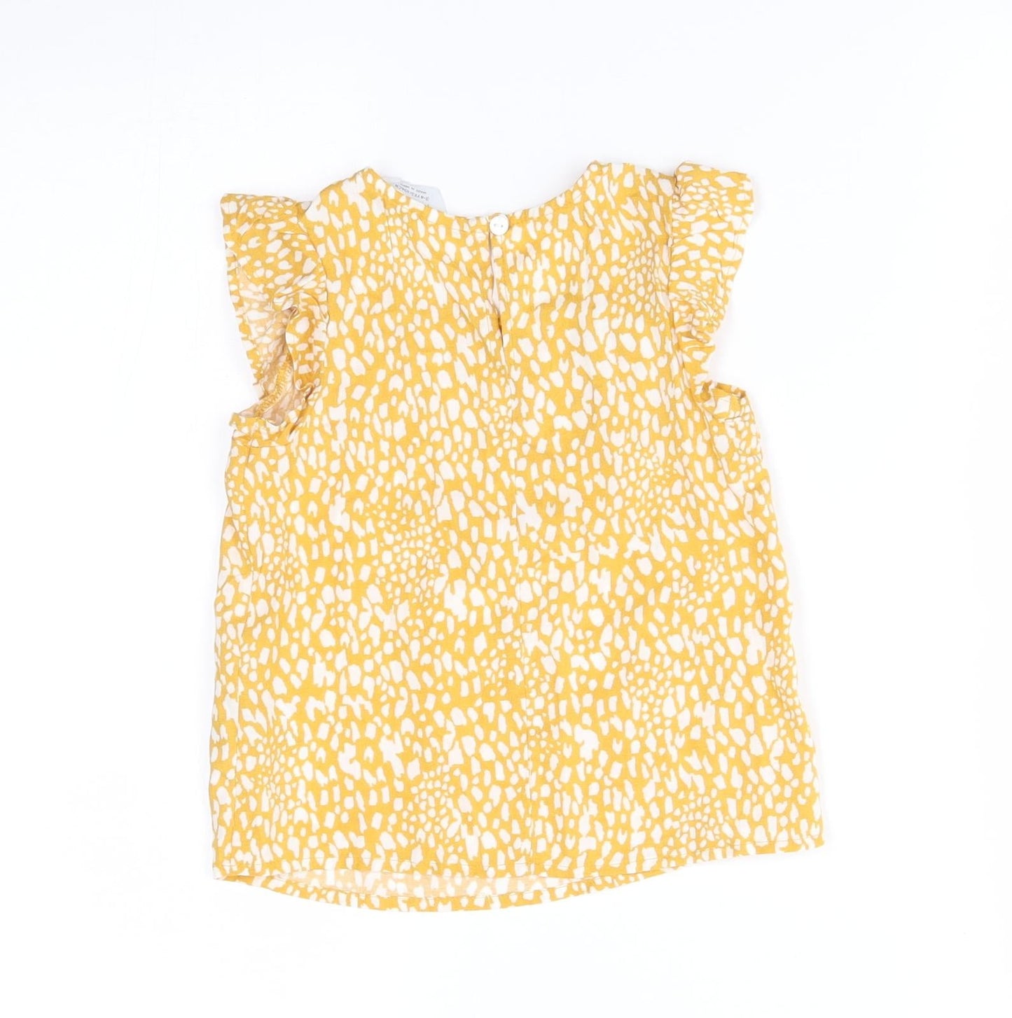 Primakr Girls Yellow Animal Print  Basic Blouse Size 3-4 Years