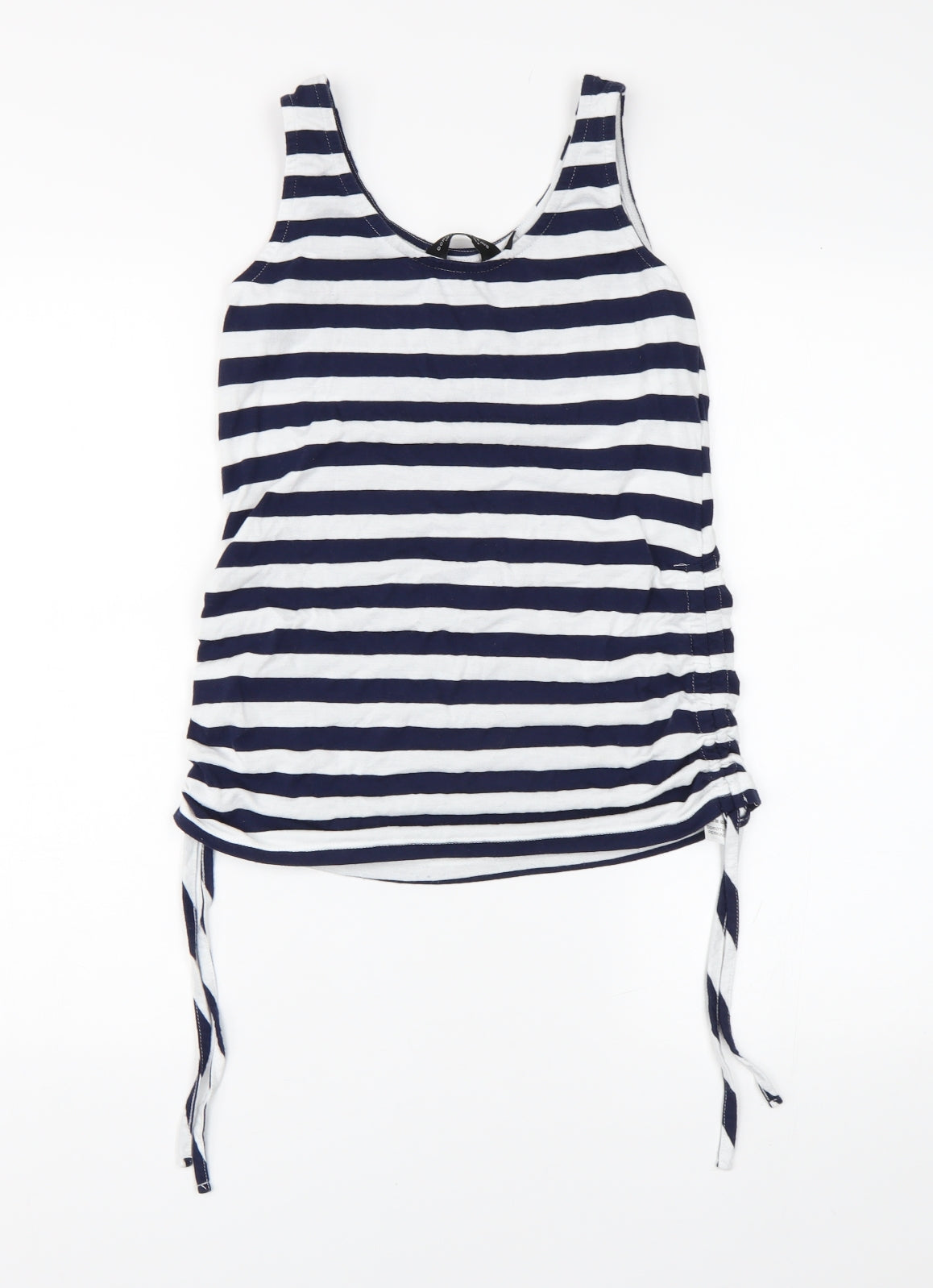 Dorothy Perkins Womens Blue Striped  Basic Tank Size 8