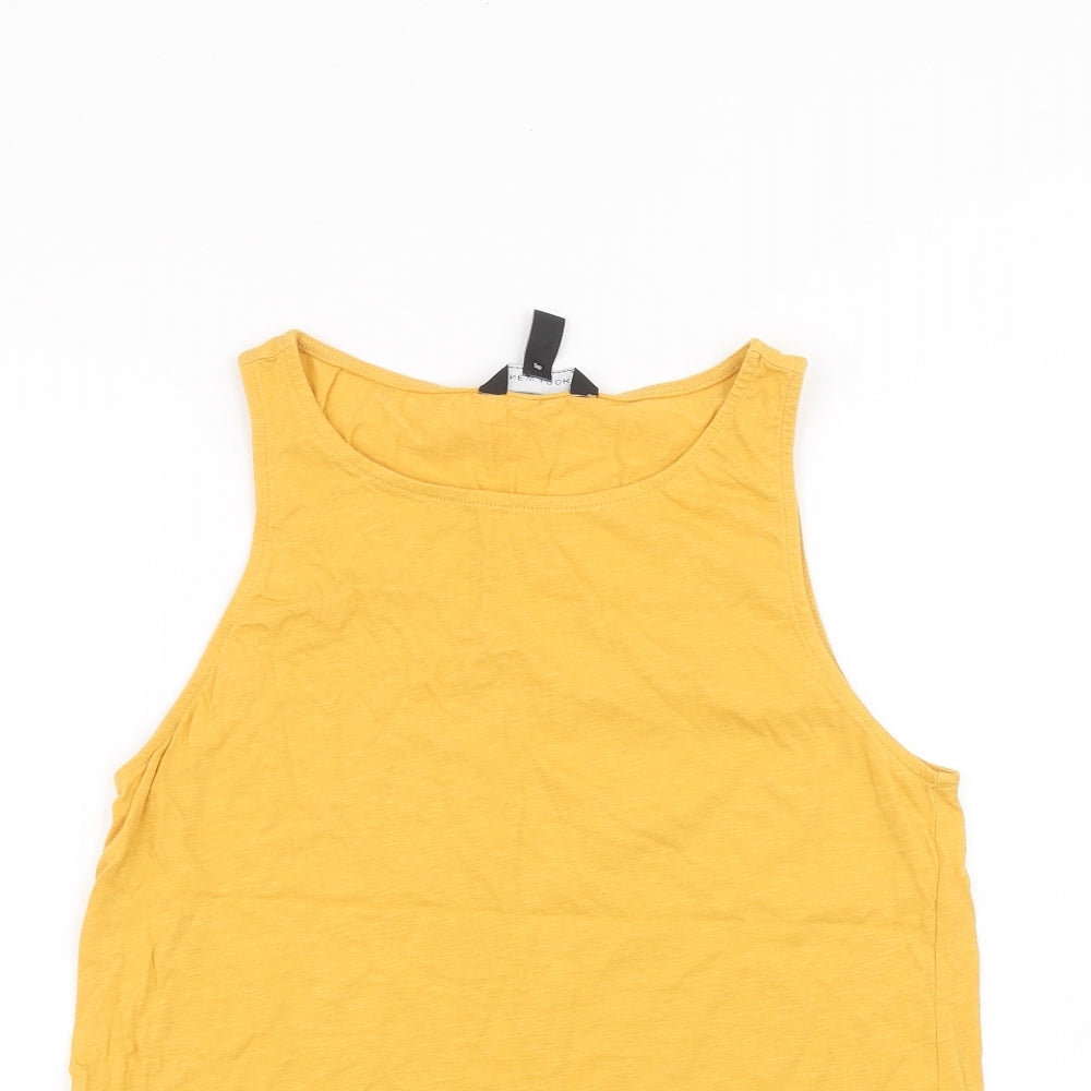 New Look Womens Yellow   Basic T-Shirt Size 12