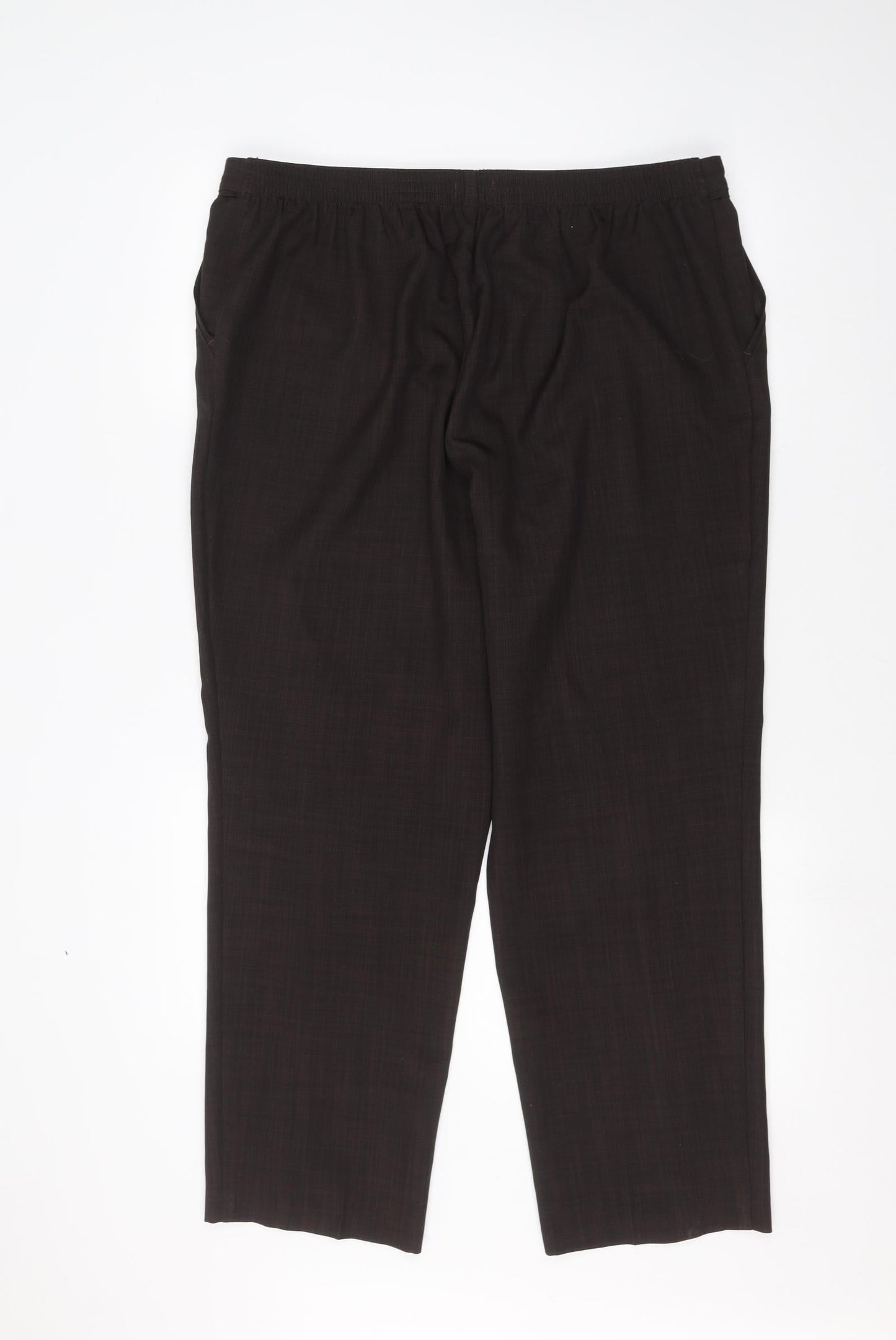 Marks and Spencer Womens Brown   Trousers  Size 18 L26 in