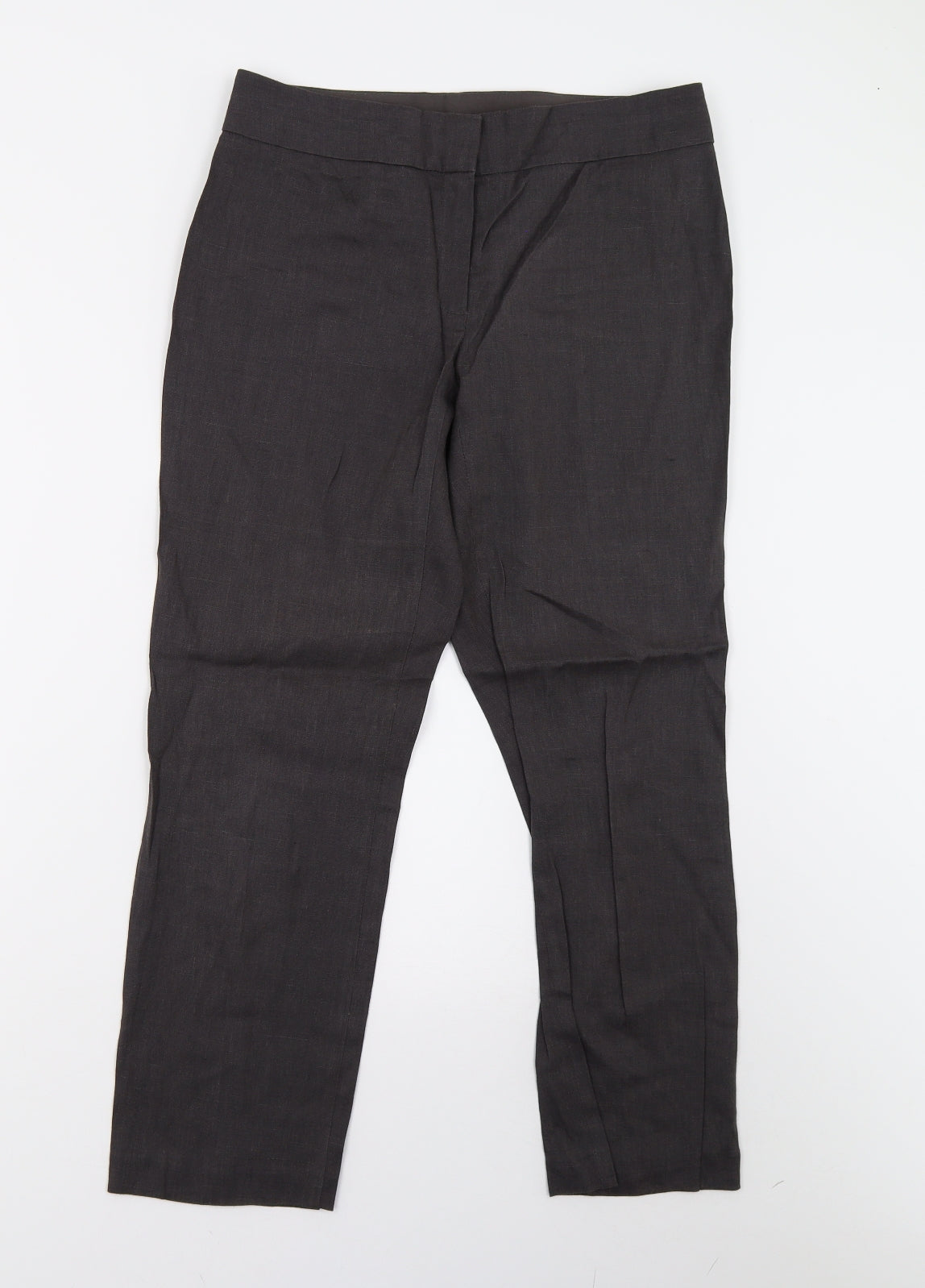 M&S Womens Grey   Trousers  Size 10 L26 in - Short