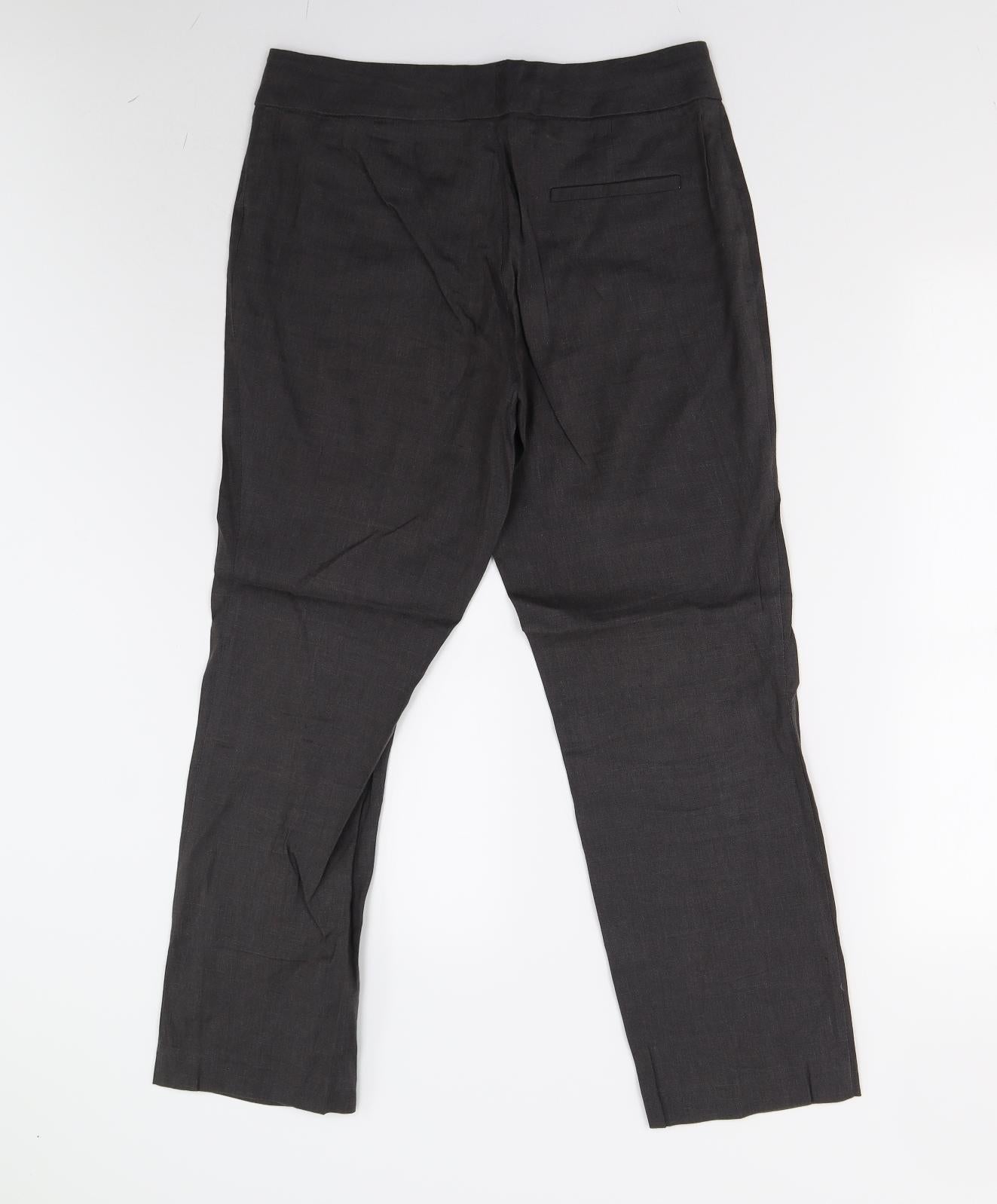 M&S Womens Grey   Trousers  Size 10 L26 in - Short