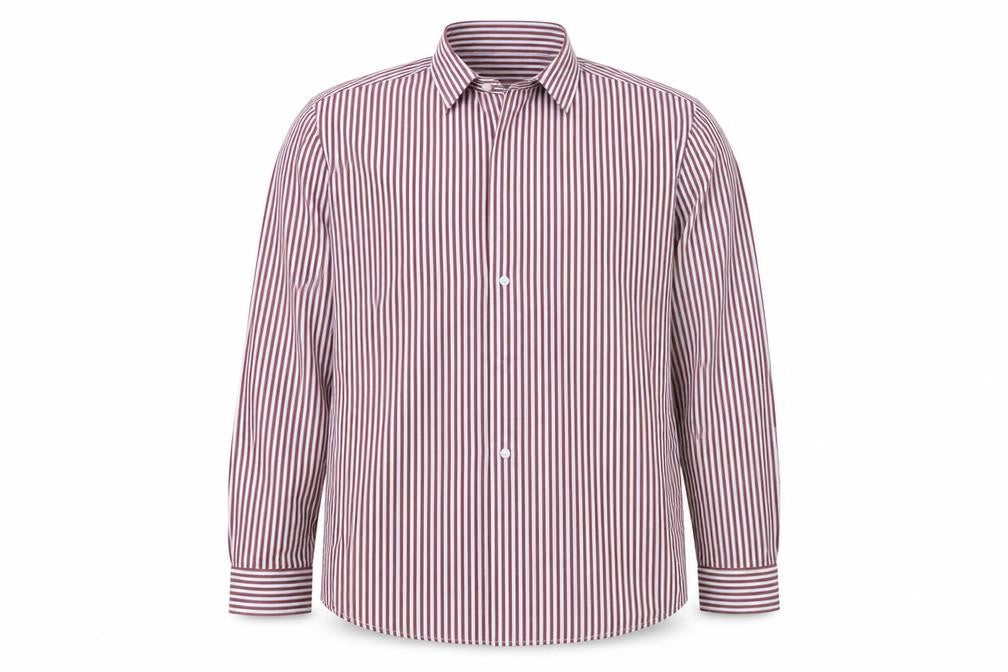 Matalan Mens Red Striped   Button-Up Size 16.5