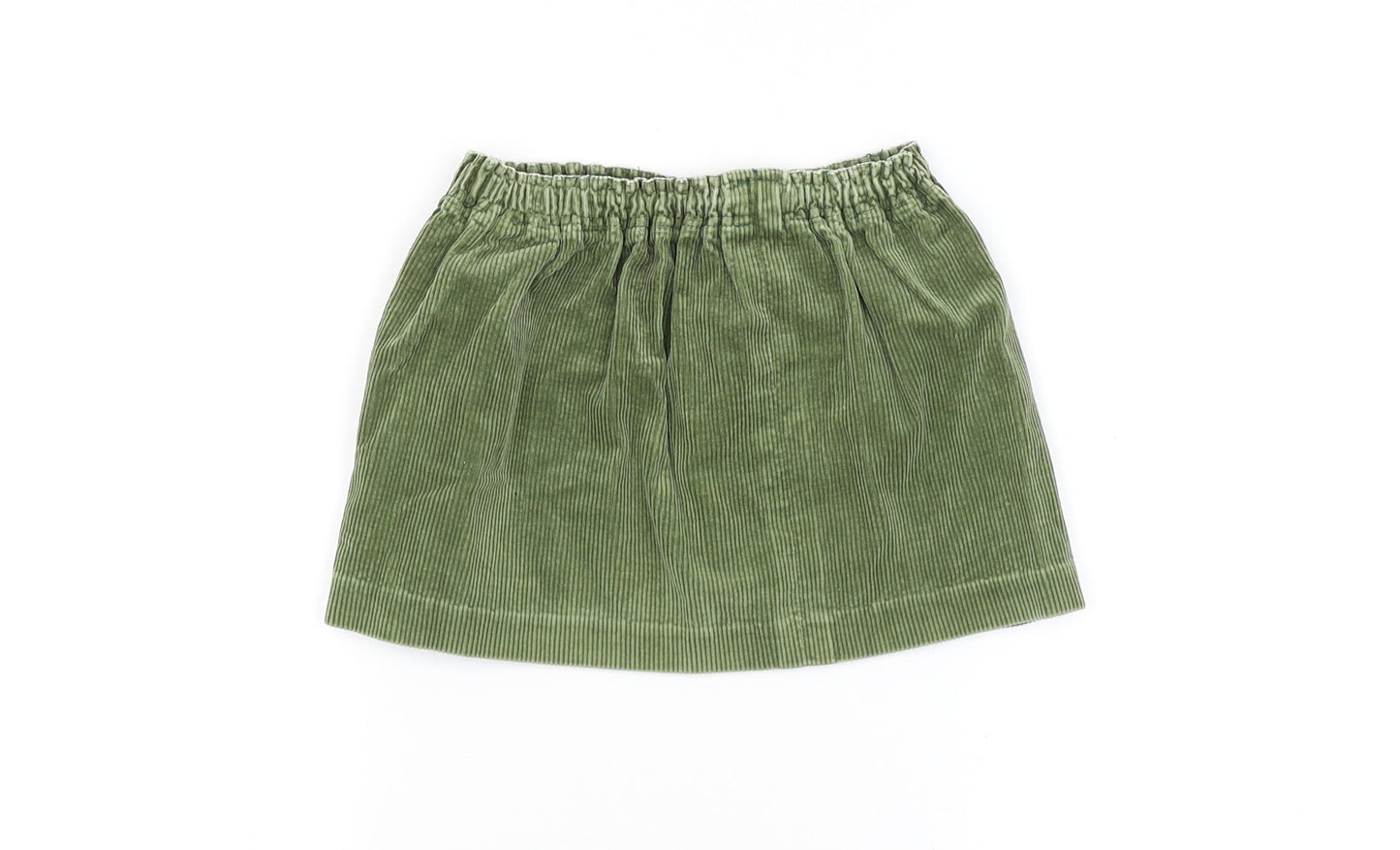 Preworn Girls Green Spotted  A-Line Skirt
