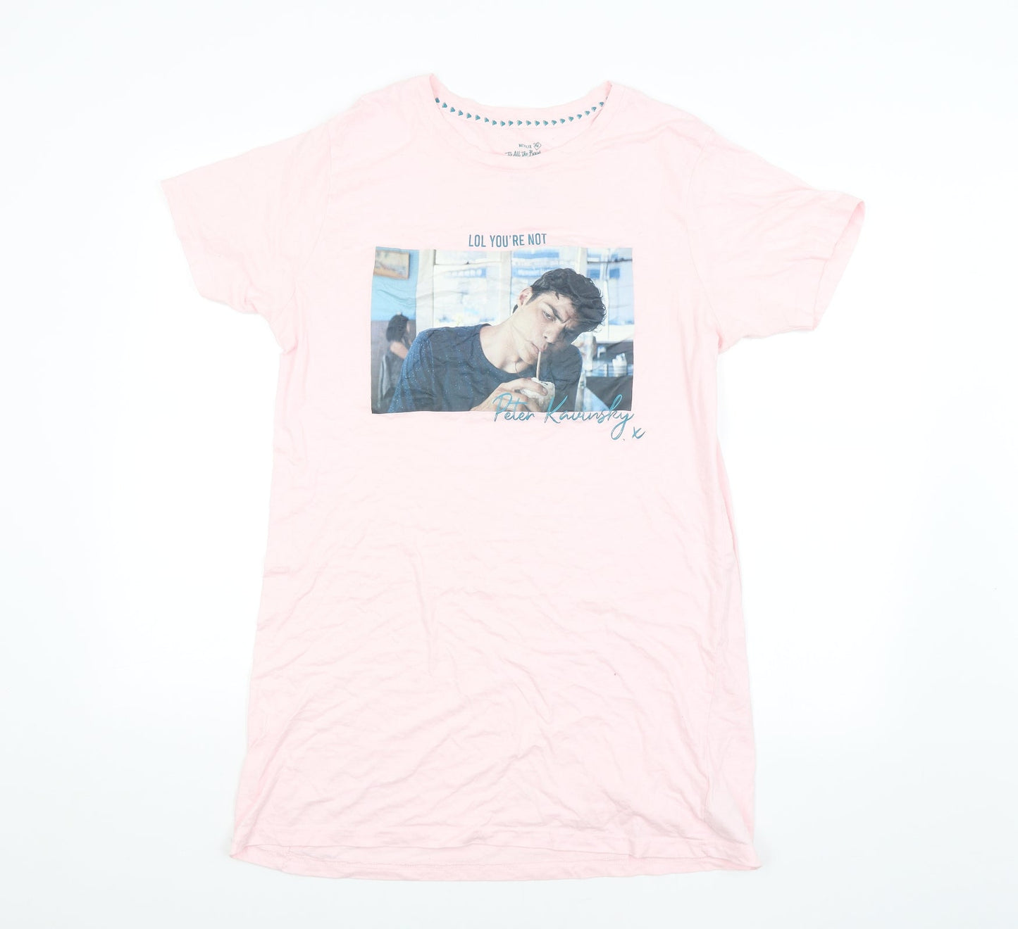Preworn Womens Pink   Basic T-Shirt Size 10