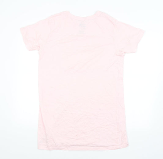 Preworn Womens Pink   Basic T-Shirt Size 10