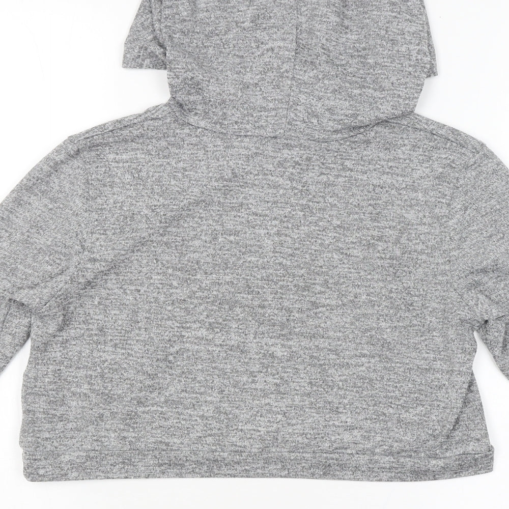 New Look Girls Grey   Pullover Hoodie Size 9 Years