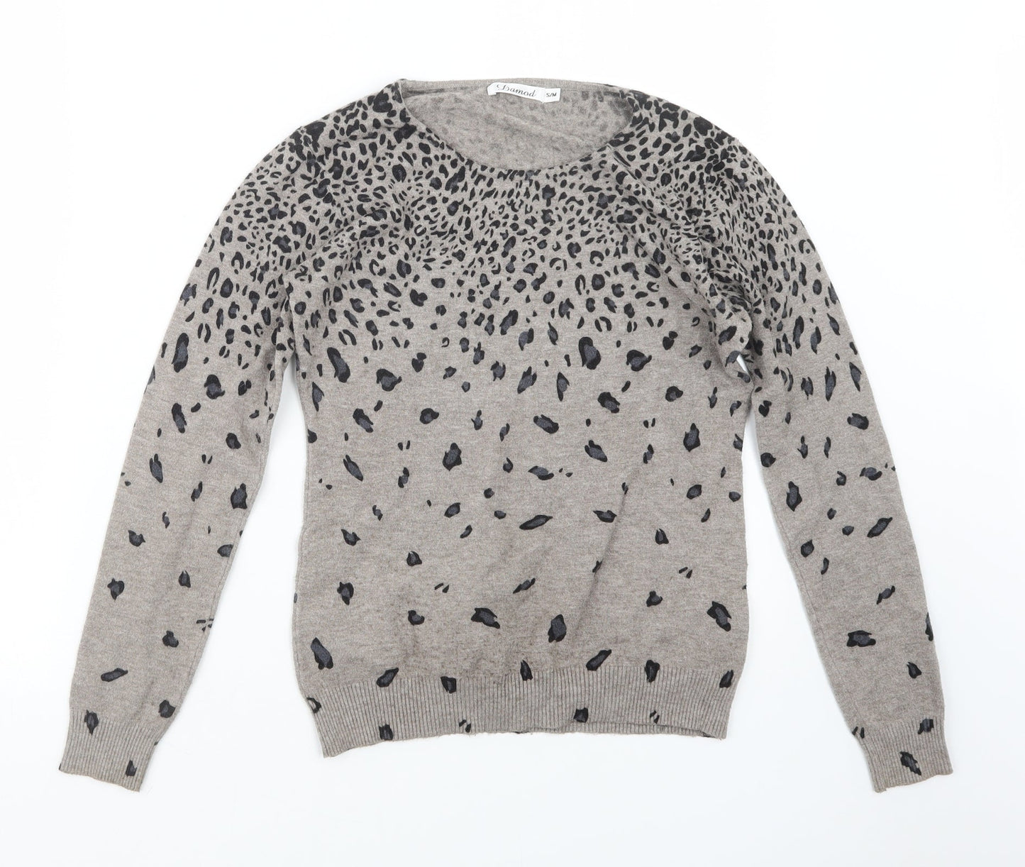 DAMOD Womens Beige  Knit Pullover Jumper Size S