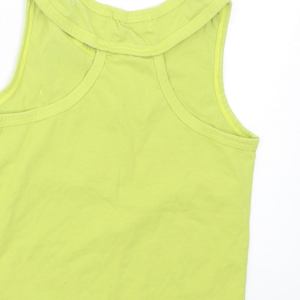 mud kingdom Girls Green   Basic Tank Size 6-7 Years