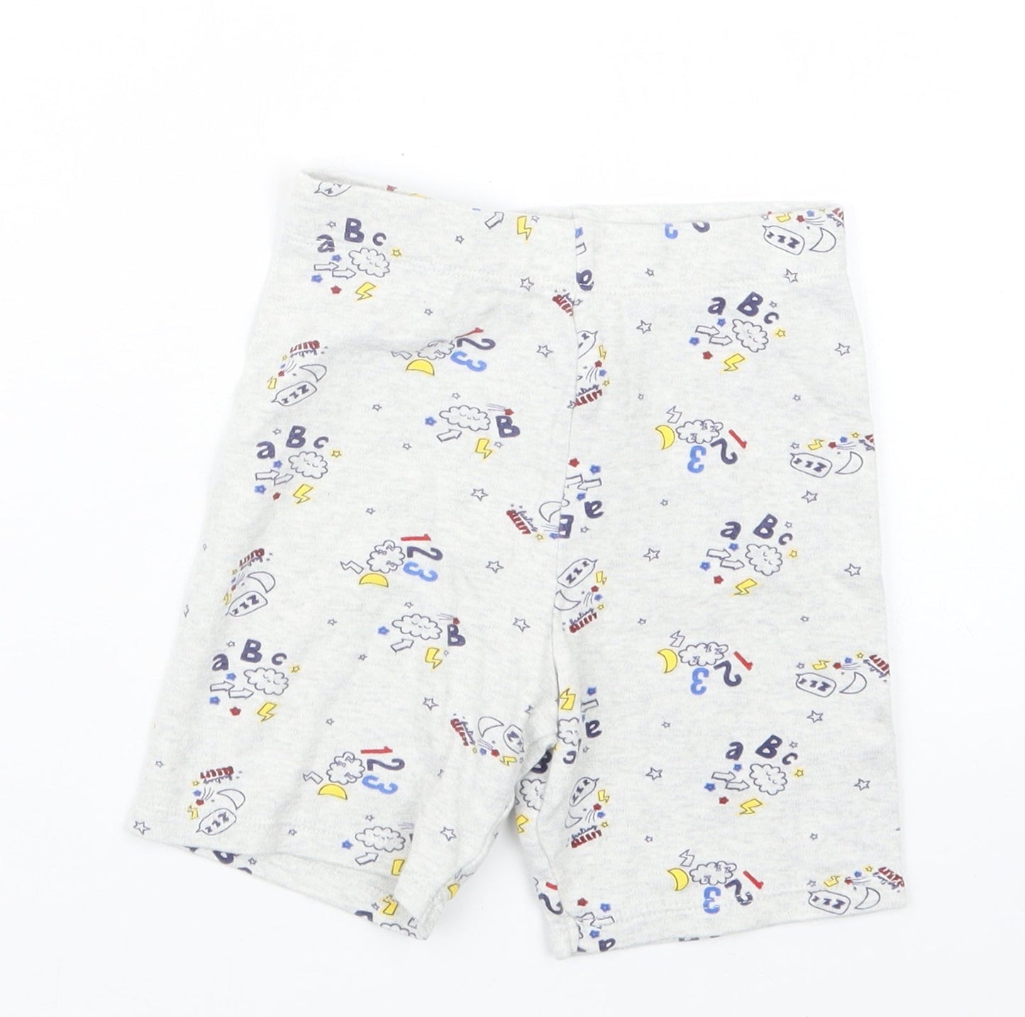 F&F Boys Grey Geometric   Pyjama Pants Size 2-3 Years