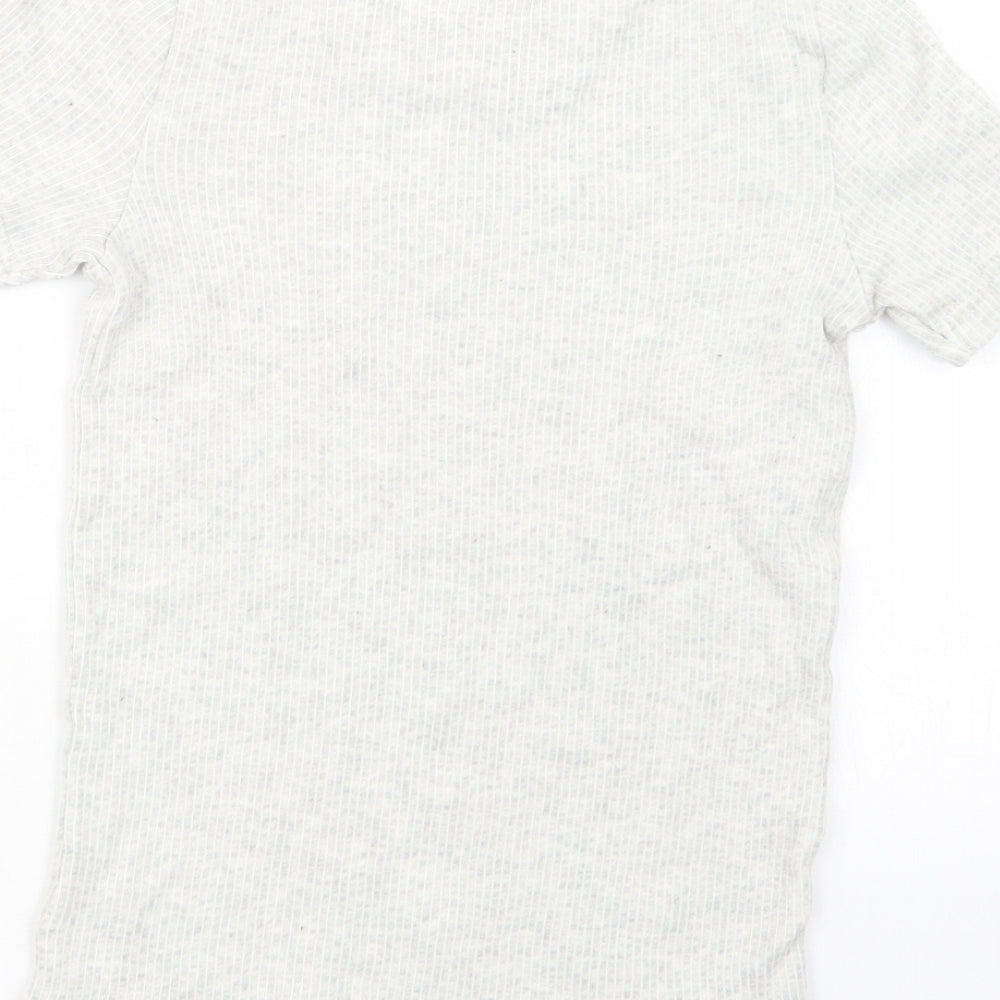 F&F Boys Grey Geometric   Pyjama Top Size 9-10 Years