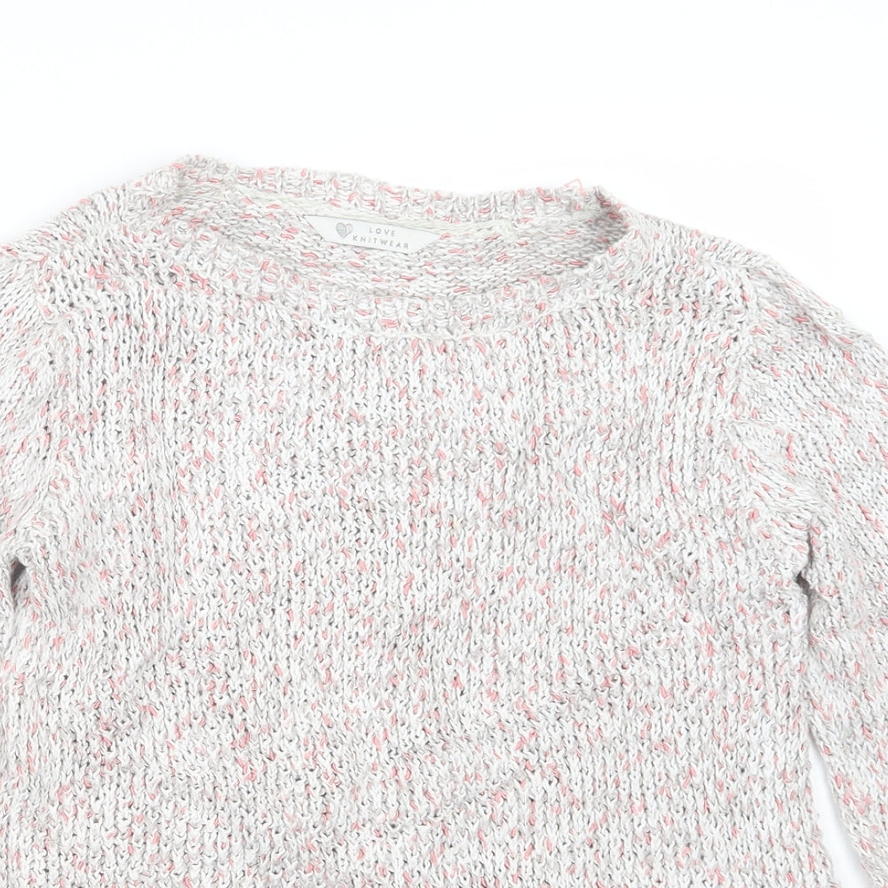 BHS Womens Grey  Knit Pullover Jumper Size 10