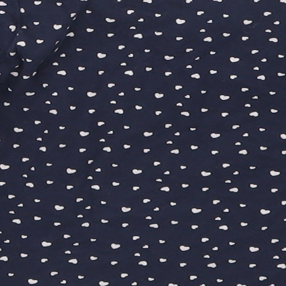 Primark Girls Blue   Basic T-Shirt Size 18-24 Months  - Be Happy Love Hearts
