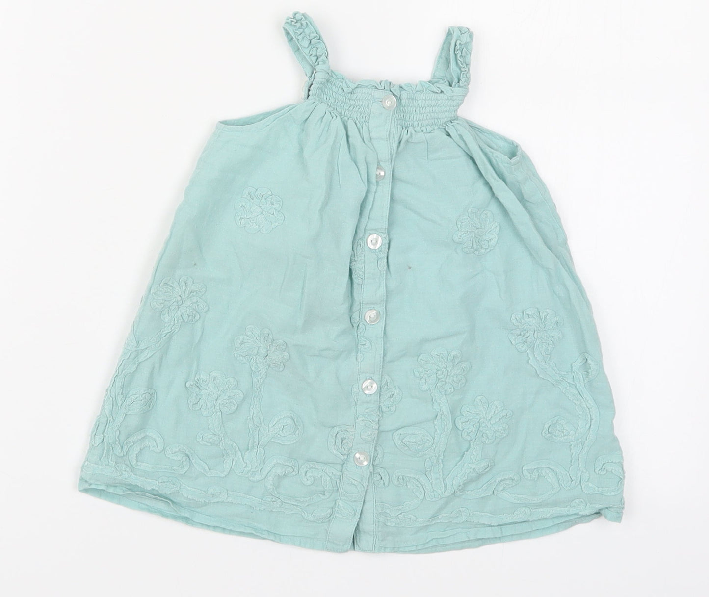 NEXT Girls Blue   Tank Dress  Size 6-9 Months