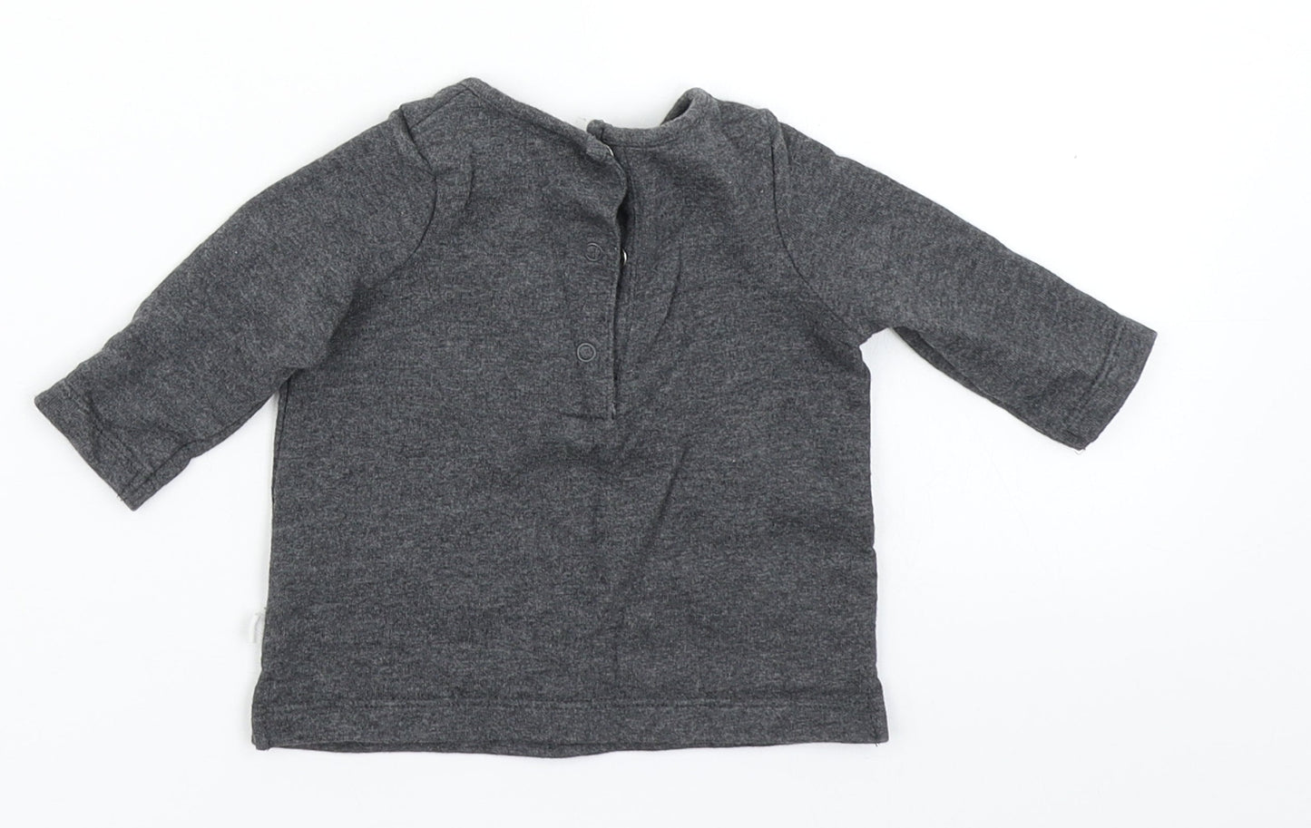 NEXT Girls Grey   Basic T-Shirt Size 0-3 Months