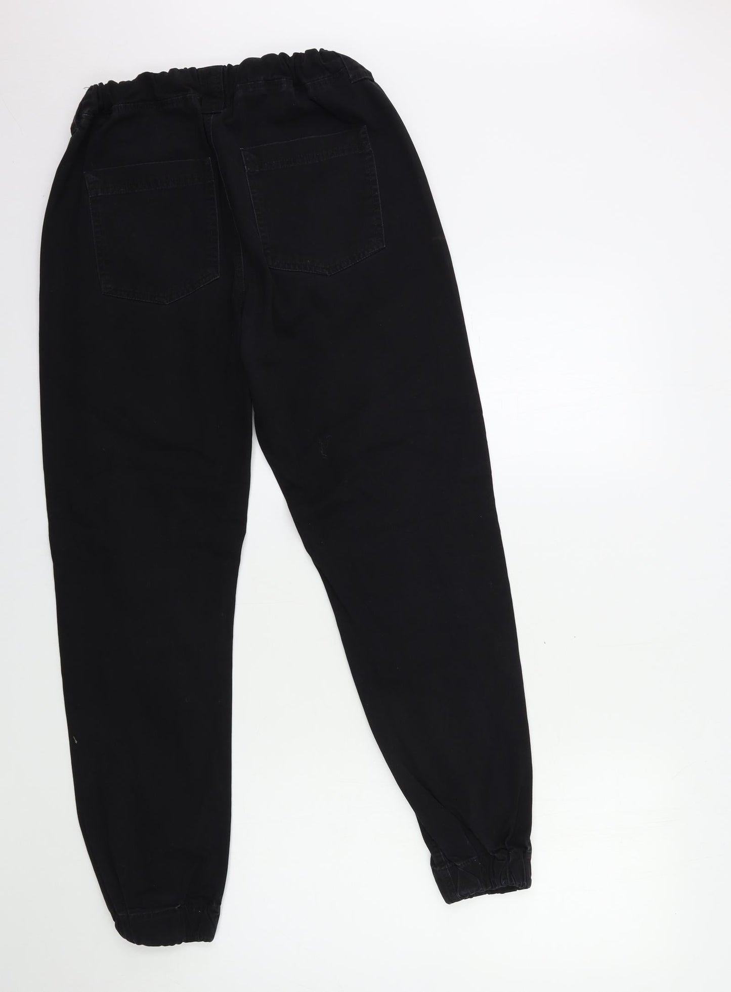 JDY Womens Black  Denim Tapered Jeans Size 10 L28 in