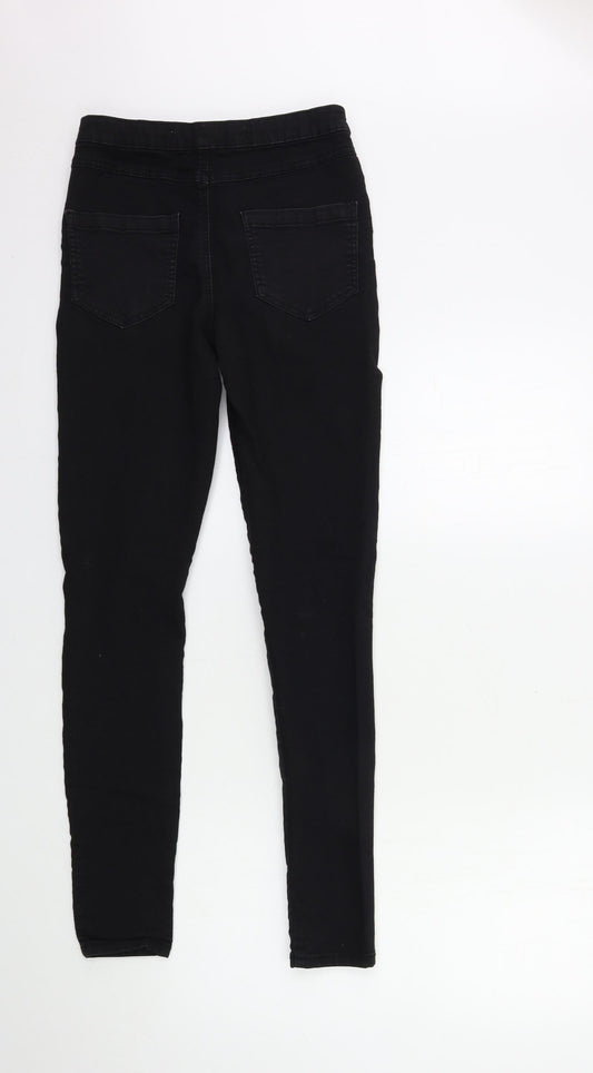 Denim & Co. Womens Black  Denim Skinny Jeans Size 10 L30 in